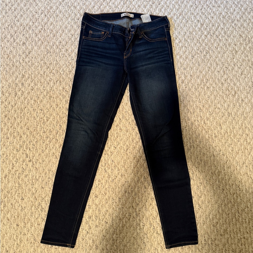 Hollister Women's Dark Indigo Skinny Jeans